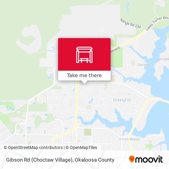 Mapa de Gibson Rd (Choctaw Village)