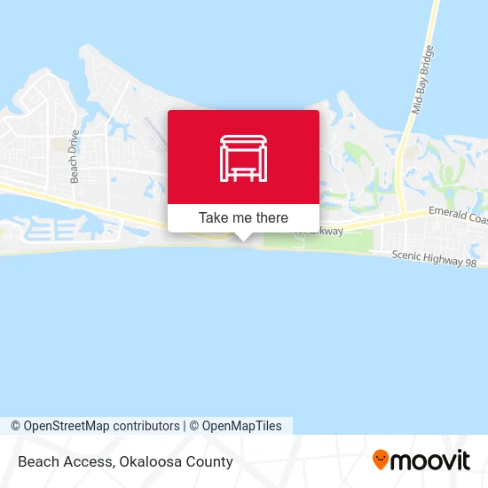 Beach Access map