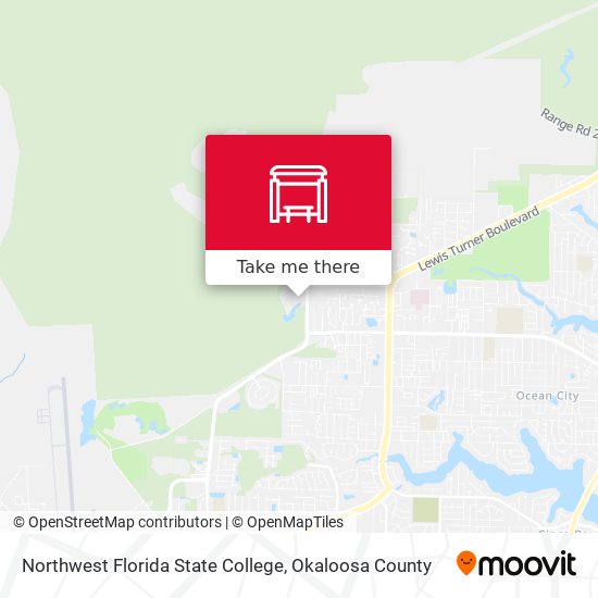 Mapa de Northwest Florida State College