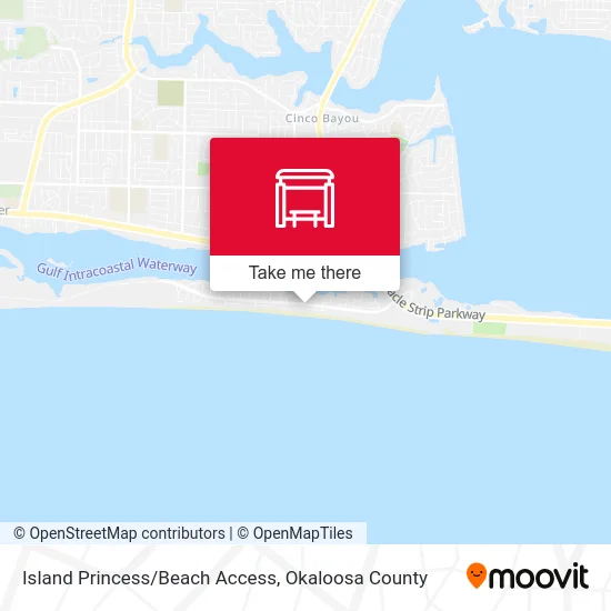 Island Princess/Beach Access map