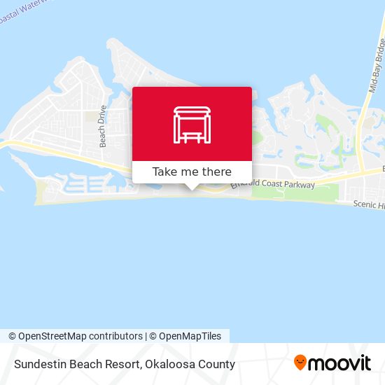Mapa de Sundestin Beach Resort