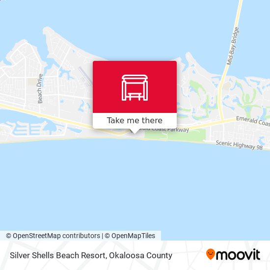 Mapa de Silver Shells Beach Resort