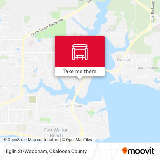Eglin St/Woodham map