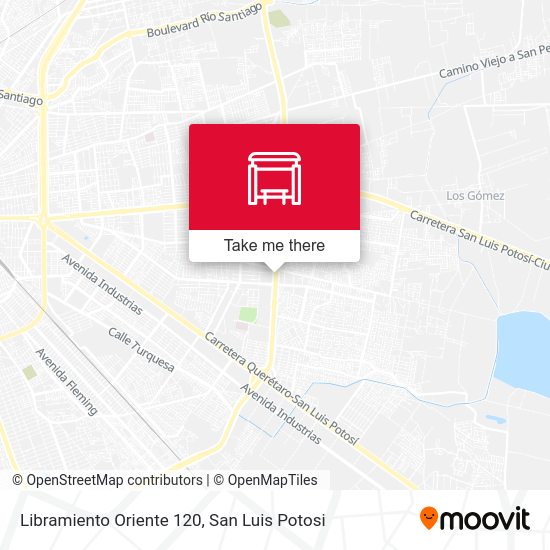 Mapa de Libramiento Oriente 120