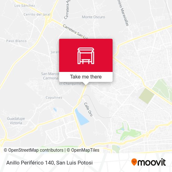 Anillo Periférico 140 map