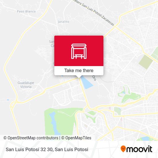 San Luis Potosí 32 30 map