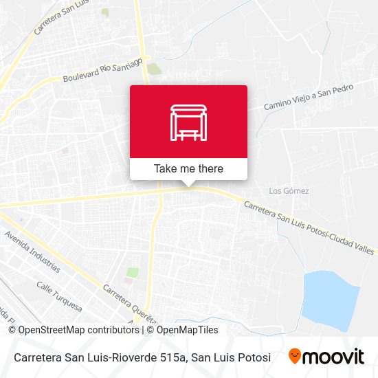 Carretera San Luis-Rioverde 515a map