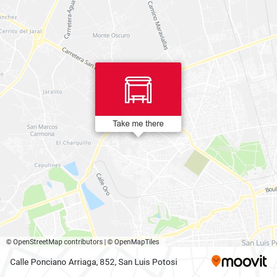 Mapa de Calle Ponciano Arriaga, 852