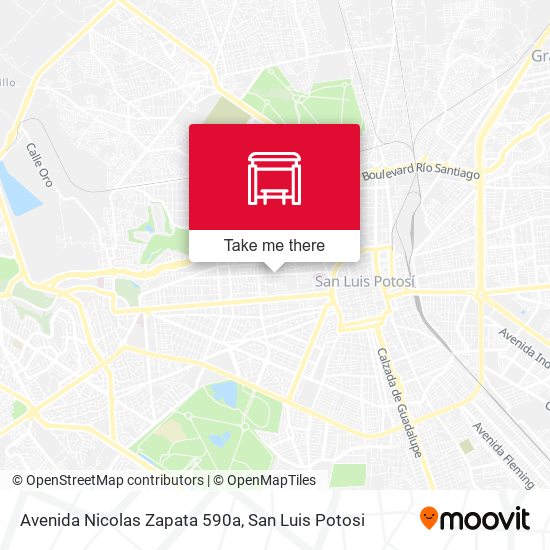 Mapa de Avenida Nicolas Zapata 590a
