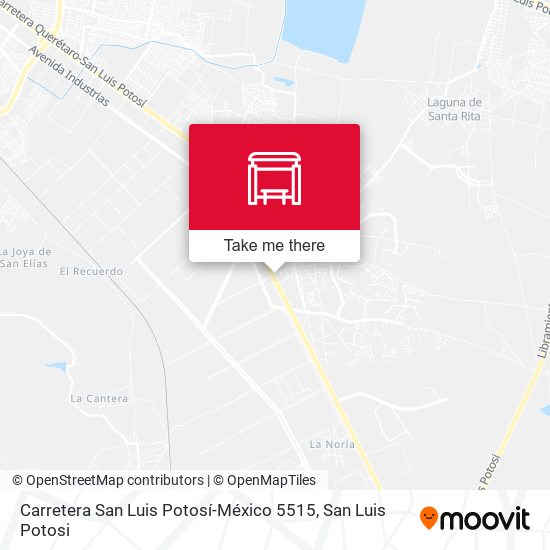 Carretera San Luis Potosí-México 5515 map