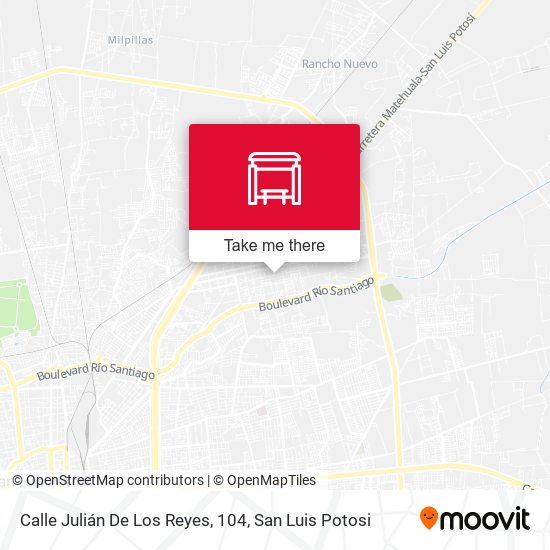 Mapa de Calle Julián De Los Reyes, 104