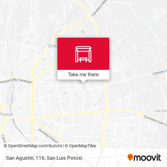 San Agustín, 116 map