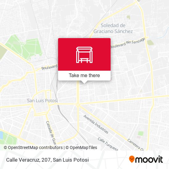 Mapa de Calle Veracruz, 207