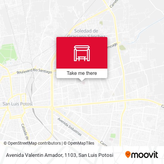 Mapa de Avenida Valentin Amador, 1103