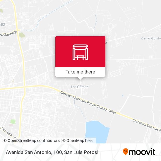 Avenida San Antonio, 100 map