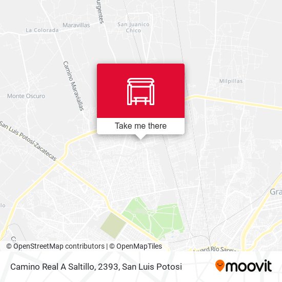 Camino Real A Saltillo, 2393 map