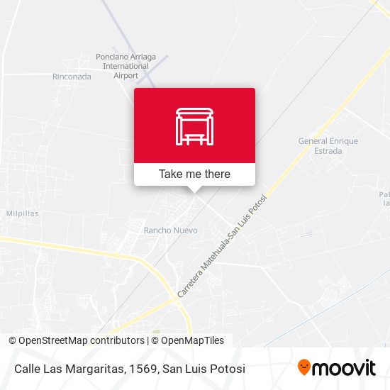 Mapa de Calle Las Margaritas, 1569