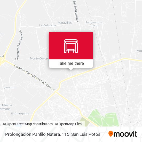 Mapa de Prolongación Panfilo Natera, 115