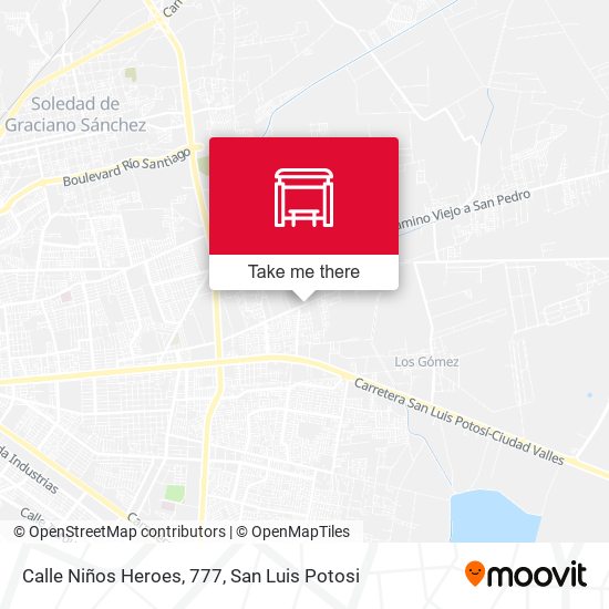 Mapa de Calle Niños Heroes, 777