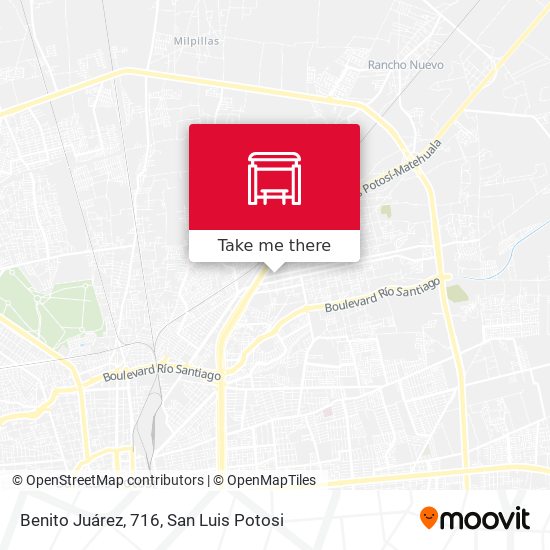 Benito Juárez, 716 map