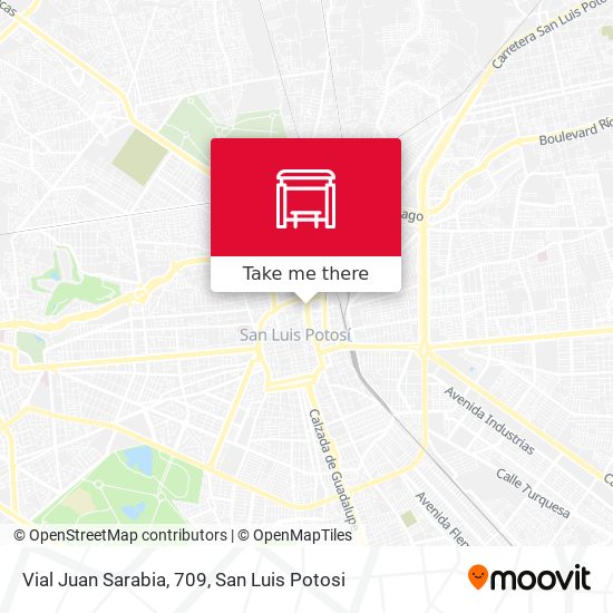 Vial Juan Sarabia, 709 map