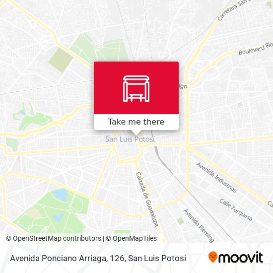 Mapa de Avenida Ponciano Arriaga, 126