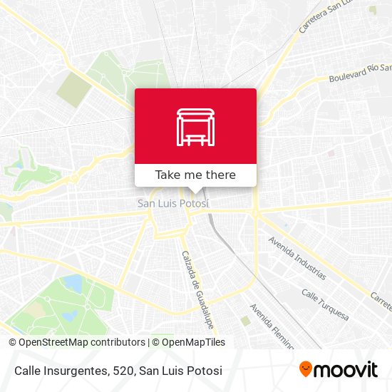 Mapa de Calle Insurgentes, 520