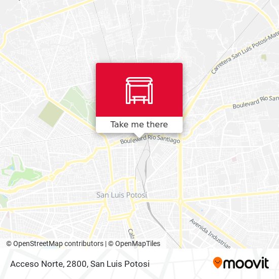 Acceso Norte, 2800 map