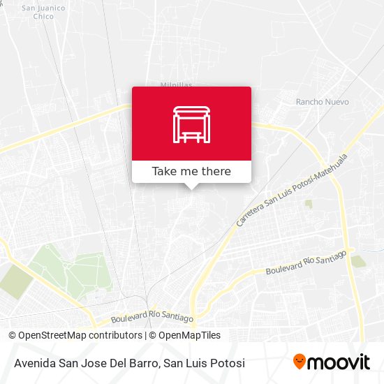 Avenida San Jose Del Barro map