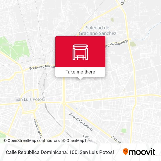 Calle República Dominicana, 100 map
