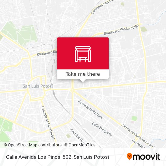 Mapa de Calle Avenida Los Pinos, 502