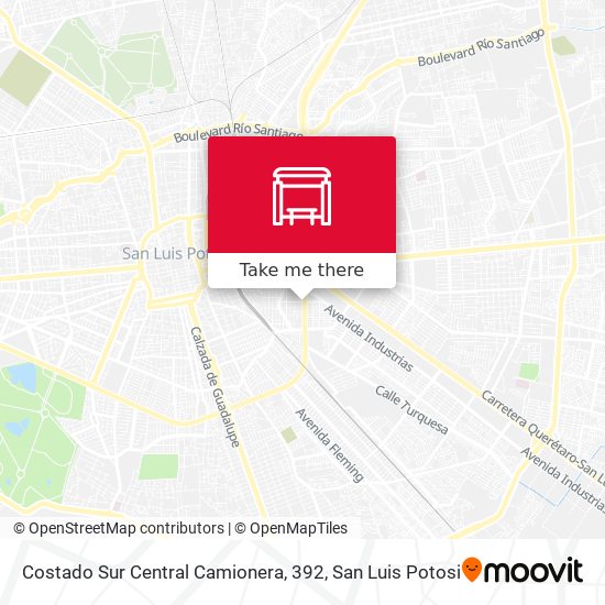 Costado Sur Central Camionera, 392 map
