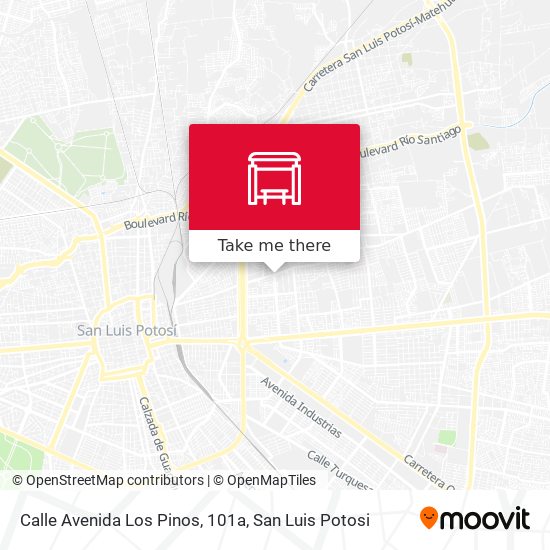 Mapa de Calle Avenida Los Pinos, 101a
