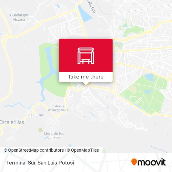 Terminal Sur map