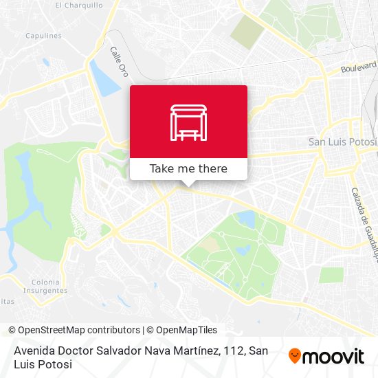 Avenida Doctor Salvador Nava Martínez, 112 map