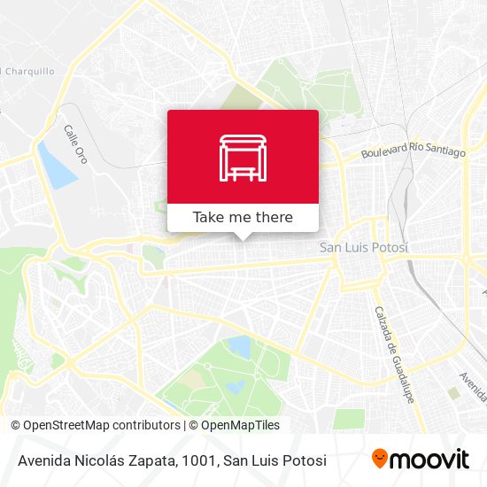 Mapa de Avenida Nicolás Zapata, 1001