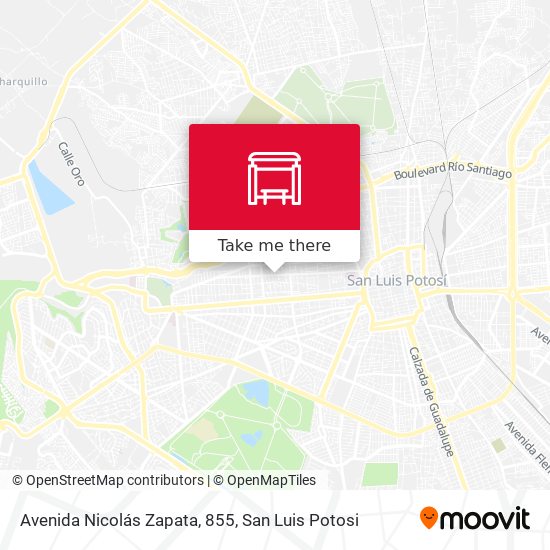 Avenida Nicolás Zapata, 855 map