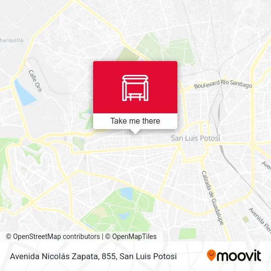 Avenida Nicolás Zapata, 855 map