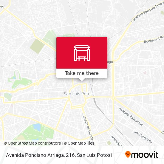 Avenida Ponciano Arriaga, 216 map