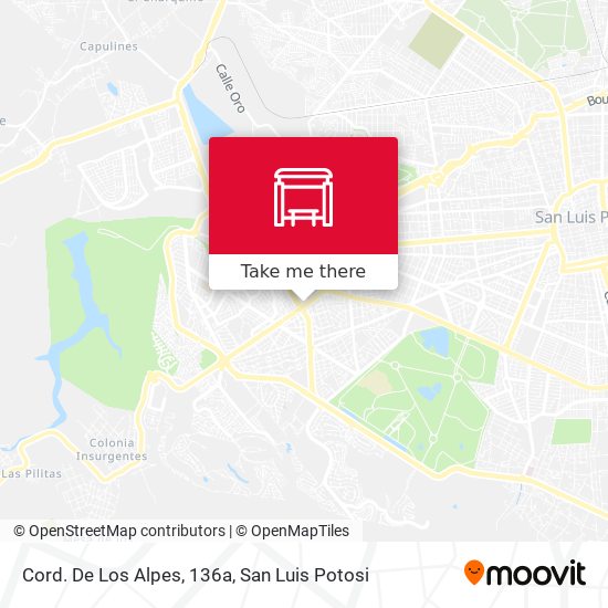 Cord. De Los Alpes, 136a map