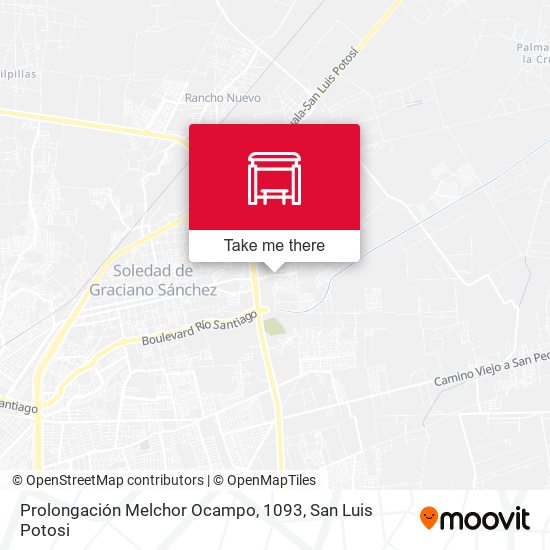 Mapa de Prolongación Melchor Ocampo, 1093