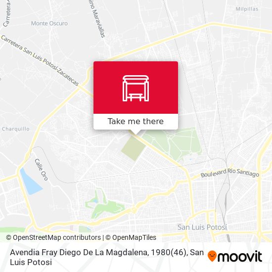 Avendia Fray Diego De La Magdalena, 1980(46) map