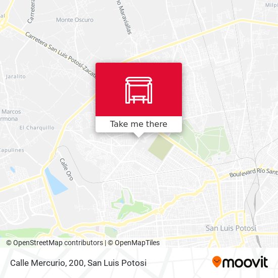 Mapa de Calle Mercurio, 200