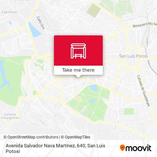 Mapa de Avenida Salvador Nava Martínez, 640
