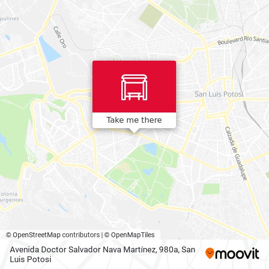 Avenida Doctor Salvador Nava Martínez, 980a map
