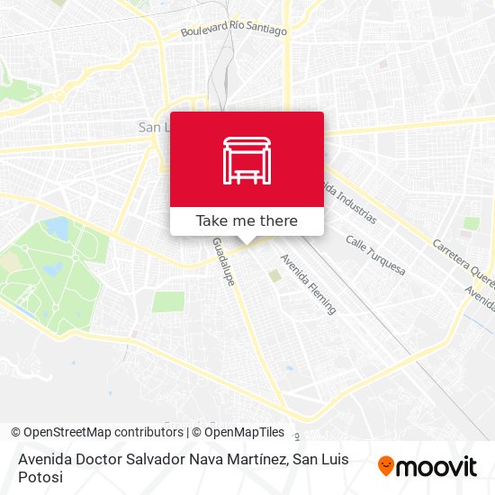 Avenida Doctor Salvador Nava Martínez map