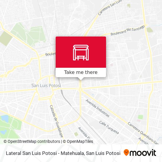 Lateral San Luis Potosi - Matehuala map