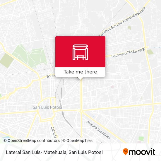 Lateral San Luis- Matehuala map