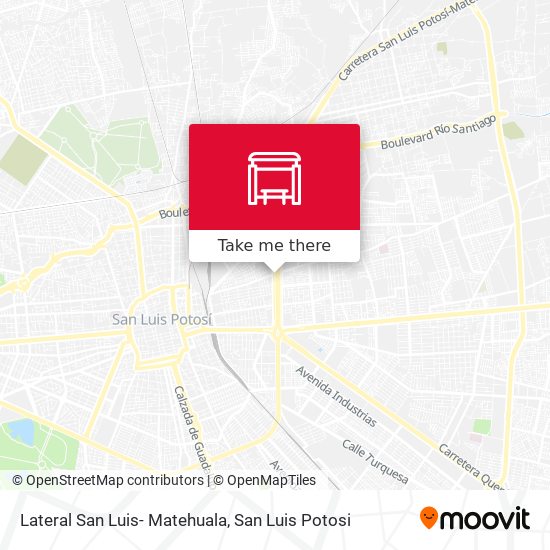 Mapa de Lateral San Luis- Matehuala
