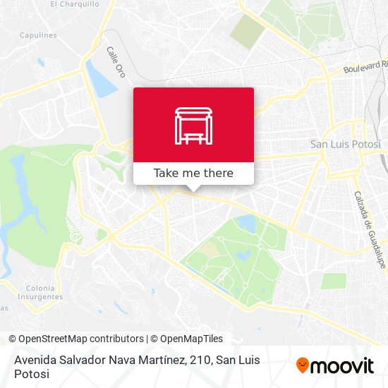 Mapa de Avenida Salvador Nava Martínez, 210